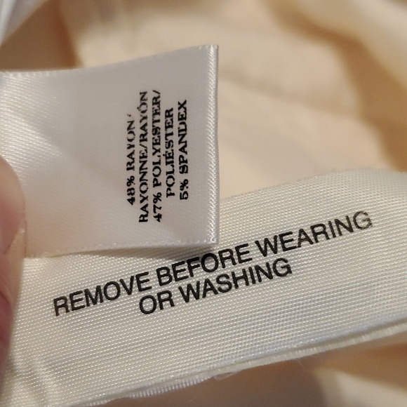 Ann Taylor Cloud White Dress Pants SZ 8 - Picture 6 of 8